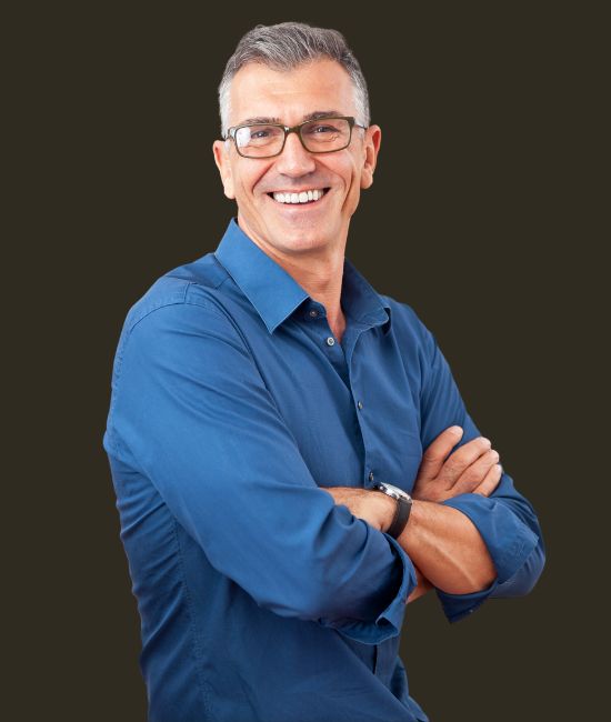 Mature man running outdoors